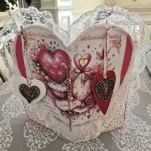 Junk Journal HEART Themed Valentines with 1 Signature